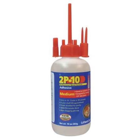 Zoro Select Hot Melt Adhesive, Clear, Bottle 2P-10-MED-10 OZ