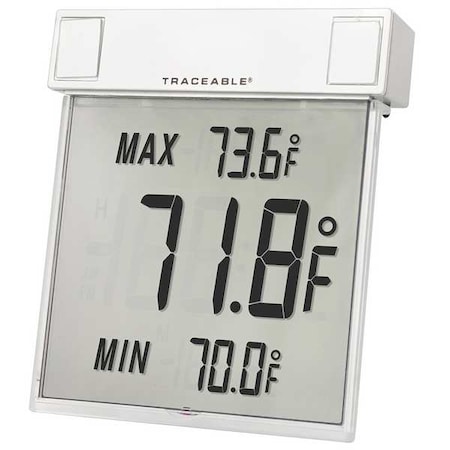 Traceable Digital Therm, Big-Digit See-Thru F 4159