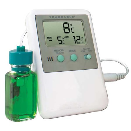 Traceable Digital Thermometer, -58 Degrees to 158 Degrees F for Wall or Desk Use 4127