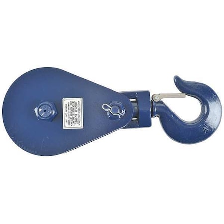 B/A Products Co Snatch Block, Wire Rope, 3/4 in Max Cable Size, 16,000 lb Max Load, Painted 6I-8T8