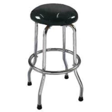 Traxion Engineered Products Round Stool, Height Range 30", Steel Black 4-110
