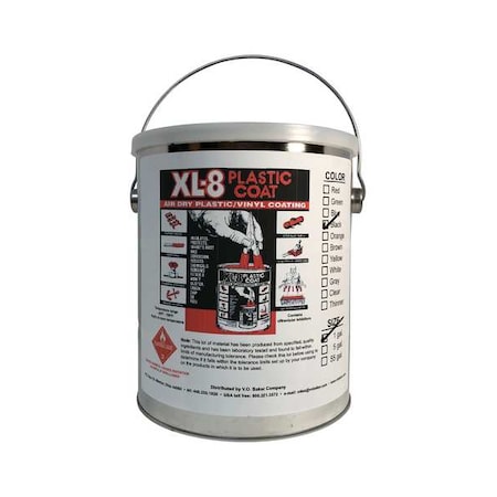 Zoro Select PVC Maintenance Coating, Black, 1 gal XL8-1-BLACK