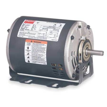 Dayton Split-Phase Belt Drive Motor, 1/3, 1/9 HP, 48 Frame, 115V AC Voltage, 1,725/1,140 Nameplate RPM 3K371