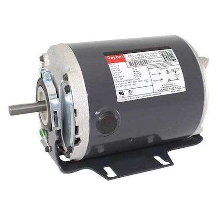Dayton Split-Phase Belt Drive Motor, 1/3 HP, 48 Frame, 115V AC Voltage, 1,725 Nameplate RPM 3K384