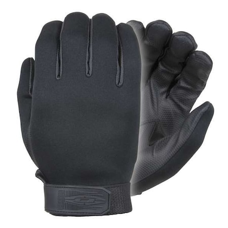 Damascus Gear Law Enforcement Glove, GripSkin(TM) Palm, 8" Length, Hook-and-Loop Cuff, Full Finger, Black, Size XL DNS860 XLRG