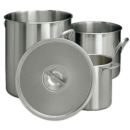 Zoro Select Silver Stainless Steel Container Lid 78702