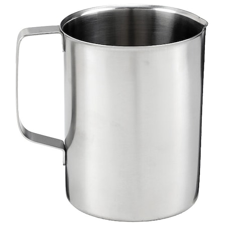 Zoro Select Beaker, Stainless Steel, Low Form, 1.2 L / 40 oz Capacity 78711