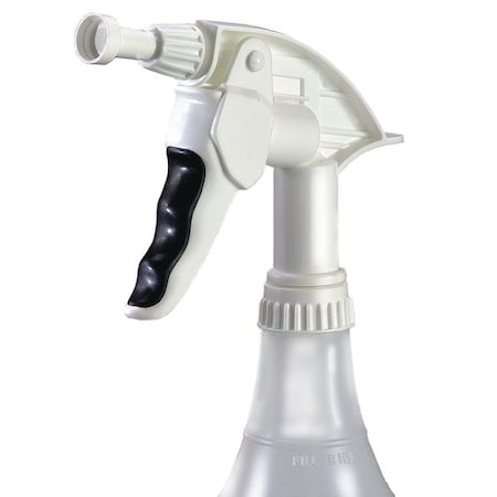 Zoro Select 7-1/4"White/Black, Plastic Trigger Foamer, PK6 110833