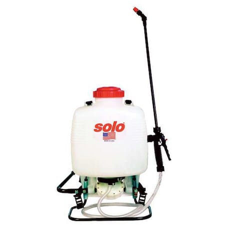 Solo 3 gal Backpack Sprayer, Poly, 48 in L Hose, Cone/ Fan Nozzle Spray Pattern, Fill Opening Size 4 in 473D