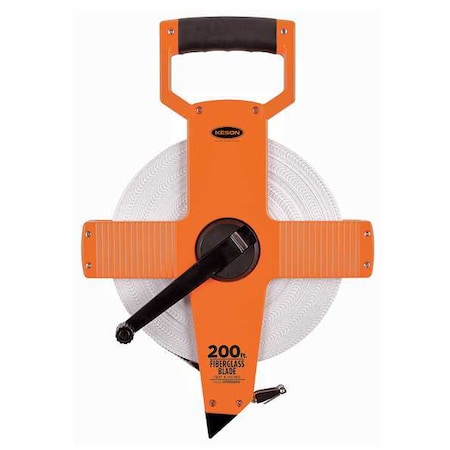 Keson 200 ft Engineer's Tape Measure, 1/2 in Blade OTR-10-200