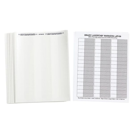 Brady Label, 3/5 In. W, Polyester, PK1000 LAT-59-361-2.5