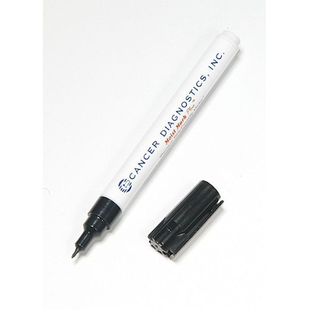 Moist Mark Plus Slide/Cassette Marker, Black, 0.75mm, PK10 MP1000