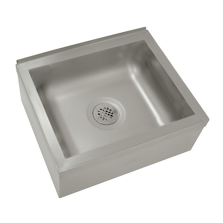 Advance Tabco Mop Sink 20 in x 16 in, 1, Floor Mount, 16 ga. 304 Stainless Steel 9-OP-20