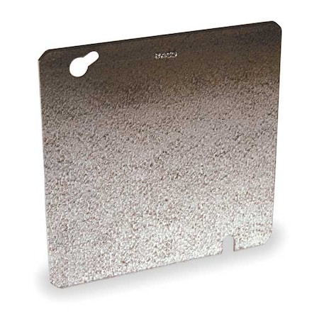 Raco Box Cover, Square Box Type, 2 Gang, Galvanized Zinc, Blank Cover Type 832SP
