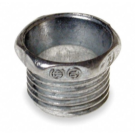 Raco RMC Nipple, 1/2 in, Threaded, Zinc, Zinc Plated 1662