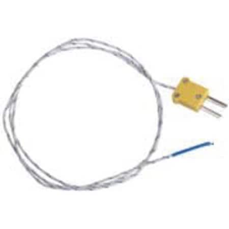 Extech Temperature Probe, Mini Plug, Type K TP870
