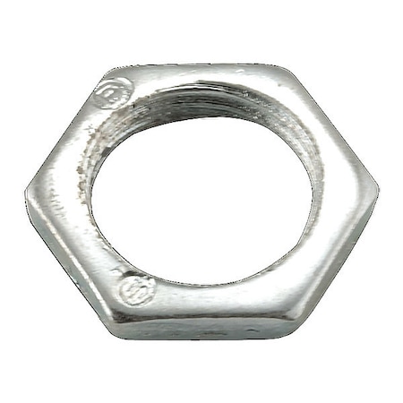 Raco IMC Locknut, 3/8 in, Threaded, Steel, Electro Zinc Plated, Gray 1001