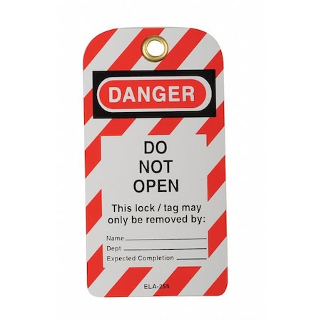 North Lockout Tag, Do Not Open, PK25 ELA255G/1
