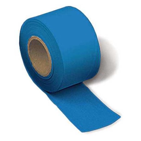 Zoro Select Flagging Tape, No Legend, Blue, 2 in Wide x 300 ft Length, Vinyl, 2.5 mil TF2B300-200