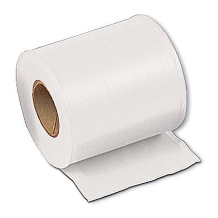 Zoro Select Flagging Tape, White, 4 in Wide x 300 ft Length, Vinyl, 2.5 mil TF4W300-200