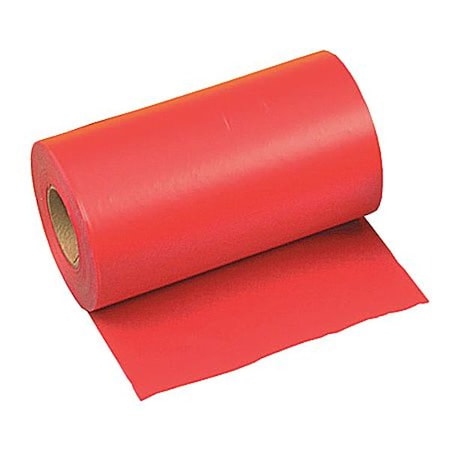 Zoro Select Flagging Tape, Red, 6 in Wide x 300 ft Length, Vinyl, 2.5 mil TF6R300-200