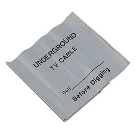 Presco Marking Flag, PVC, Cable TV, 4" L., 100 PK 4521SVBK3572-200