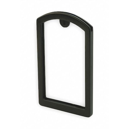 Label Safe Label Pocket Frame, Pocket Recess, Black 200001 | Zoro