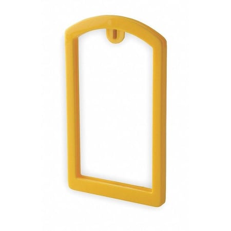 Label Safe Label Pocket Frame, Pocket Recess, Yellow 200009 | Zoro
