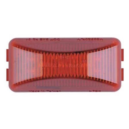 Maxxima Clearance Light, LED, Red, Surf, Rect, 2-1/2L M20320R