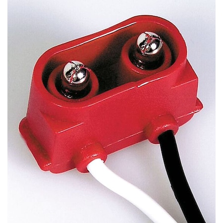 Maxxima LED Connector, 18 AWG Max, 1 Port, Black, White, PVC Insulation, 14 V 3LXF4