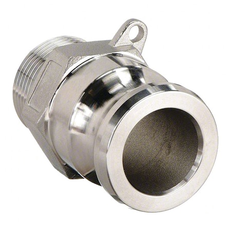 Zoro Select 2" Male Adapter x MNPT 316 SS Adapter Coupling 3LX41