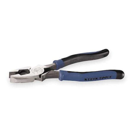 KLEIN TOOLS 9 1/2 in Journeyman(TM) Linemans Plier High Leverage w/ Fish Tape Puller , Steel J213-9NETP