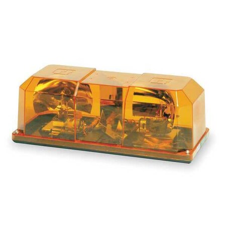 Federal Signal Mini Lightbar, Hal., Mag/Suct, 15In, Amber 450142-02