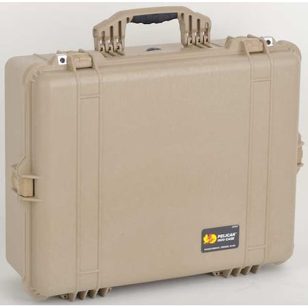 Pelican Desert Tan Protective Case, 24.39"L x 19.3"W x 8.79"D 1600-000-190