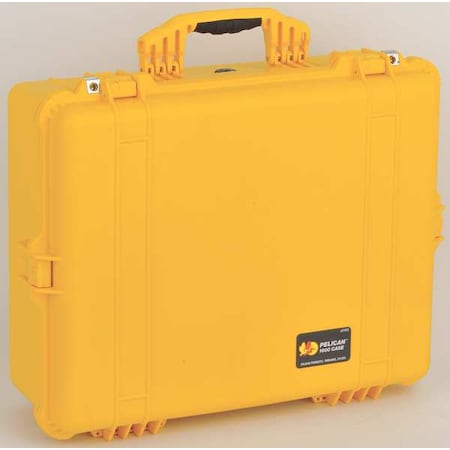 Pelican Yellow Protective Case, 24.39"L x 19.3"W x 8.79"D 1600-000-240