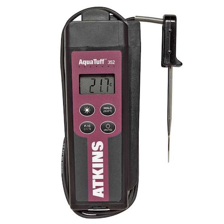 Cooper-Atkins Thermometer, LCD, 1 in, Thermocouple 35240