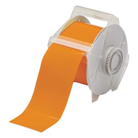 Brady Label Tape Cartridge, Orange, Labels/Roll: Continuous 113152