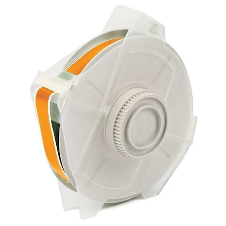 Brady Label Tape Cartridge, Orange, Labels/Roll: Continuous 113154