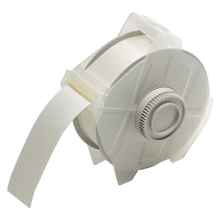 Brady Label Tape Cartridge, Clear, Labels/Roll: Continuous 76612