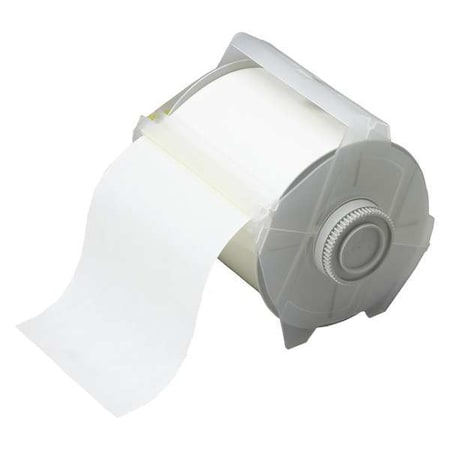 Brady Label Tape Cartridge, Clear, Labels/Roll: Continuous 76610