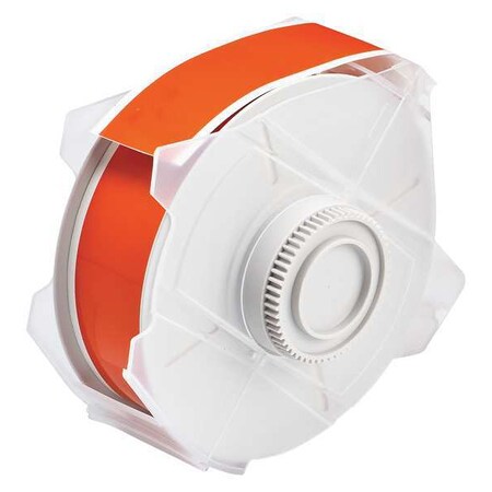 Brady Label Tape Cartridge, Orange, Labels/Roll: Continuous 76637