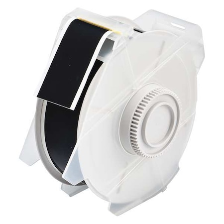 Brady Label Tape Cartridge, Black, Labels/Roll: Continuous 76649
