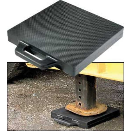 Buyers Products Outrigger Pad, 18" W, 18" L, Rubber OP18X18R