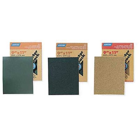 Norton Abrasives Sanding Sht, 11-1/4x9-1/4In, 150G, AlO, PK25 07660700356