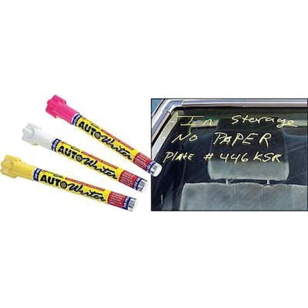 Zoro Select Paint Marker, Medium Tip, White Color Family, Paint, 4 PK 3MHA3