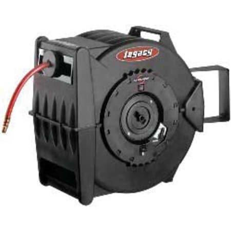 Legacy Spring Return Hose Reel, 3/8 in Hose Diameter, 50 ft Length, 350 psi Max. Pressure, Black L8305