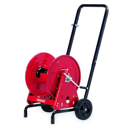 Reelcraft Hose Reel w/Cart, 3/4 Inx100 Ft Hose Cap 600967