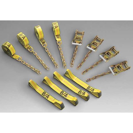B/A Products Co Tie-Down Strap Set, Ratchet 38-200C