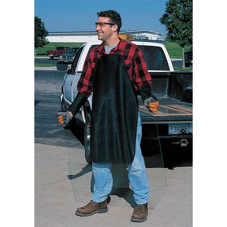 Karewear Bib Apron, Nylon, 36 in Length, Black 88-APR