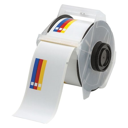 Brady RTK Label, Red/Blue/Yellow/White, Vinyl, 115767 115767